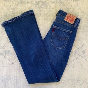 Levi’s 726 High Rise Flare Jeans in Dark Indigo 27